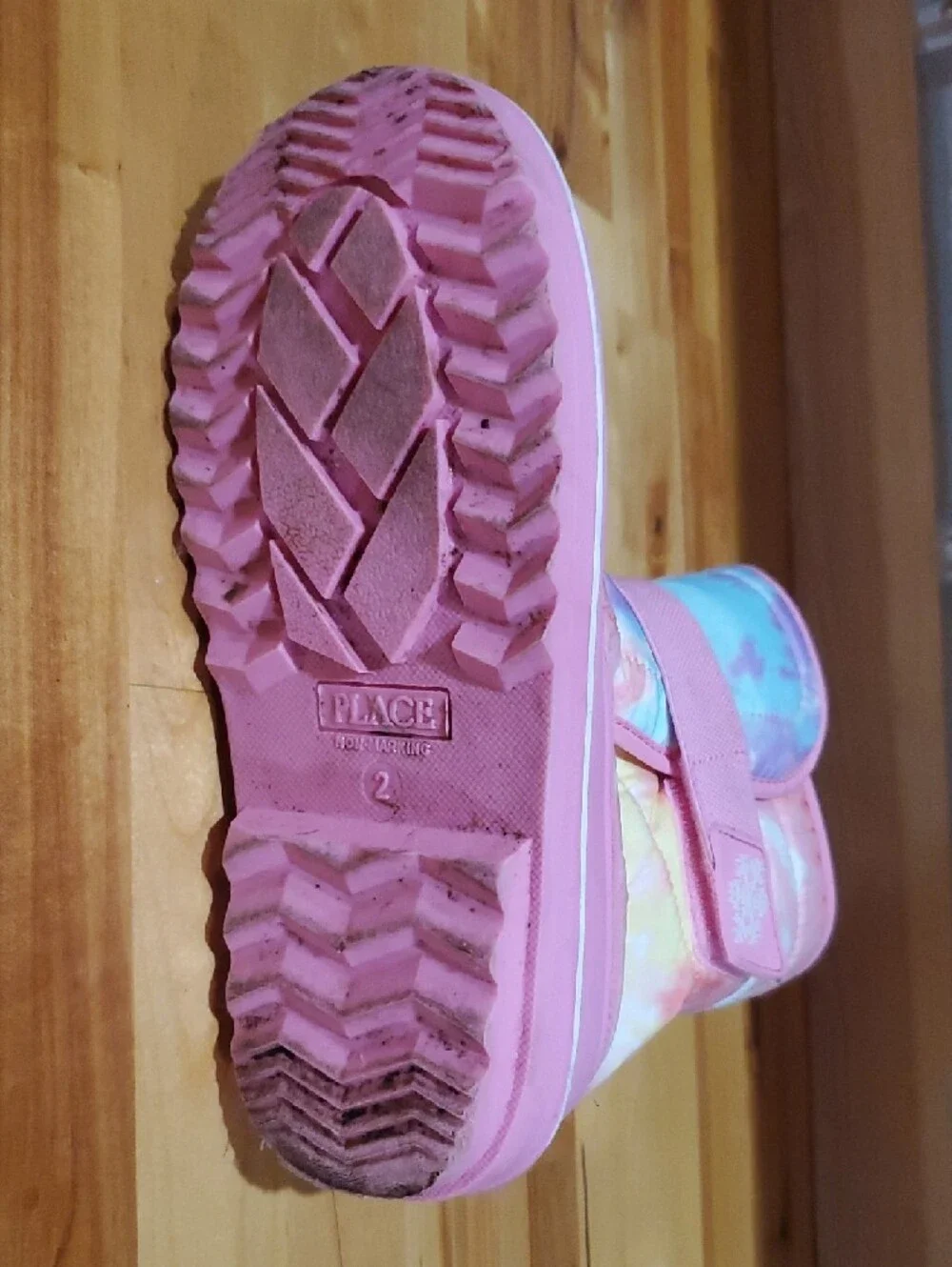 The Children's Place Pink Tie-Dye Girls Snow Boots